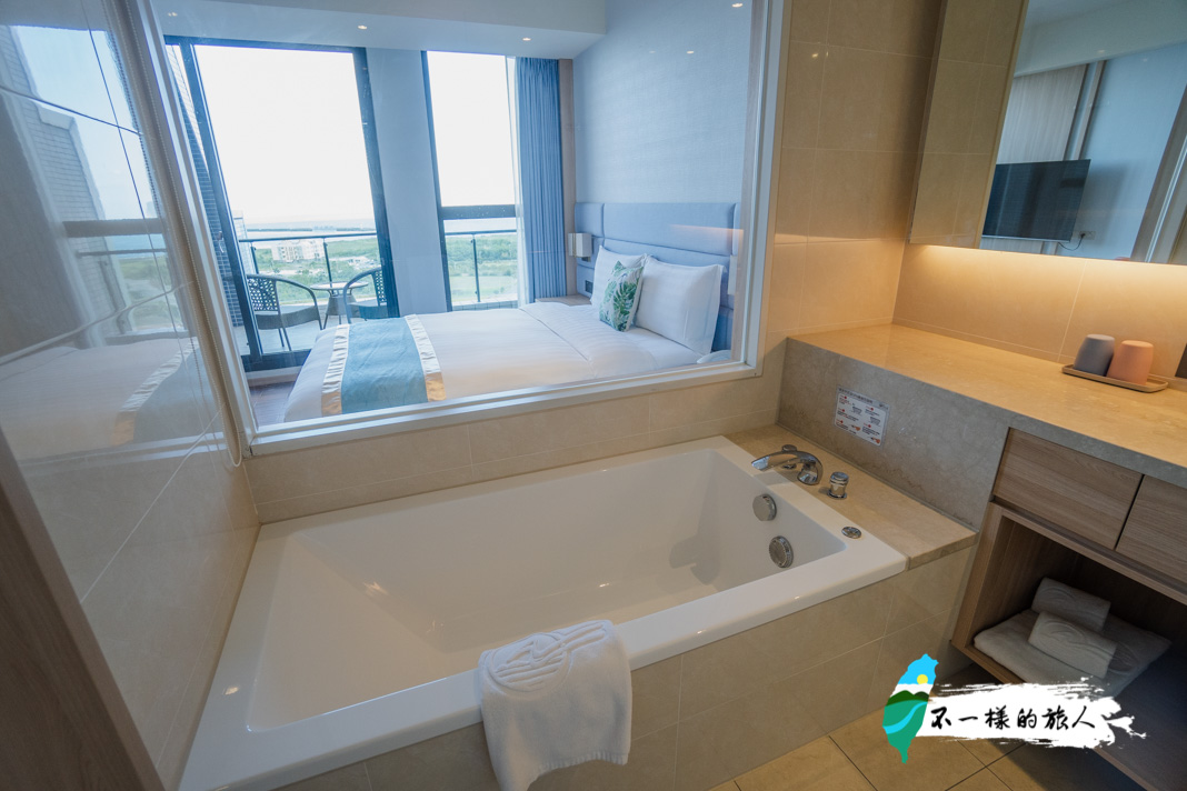 蘭陽烏石港海景酒店精緻雙人房浴室