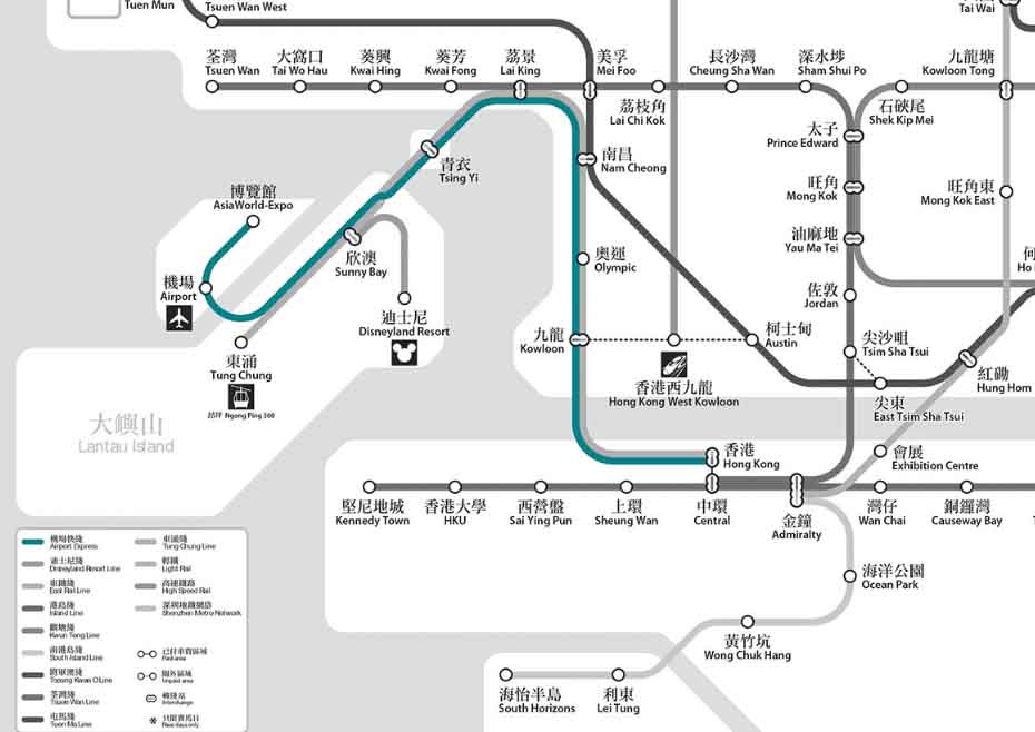 香港交通-機場快線